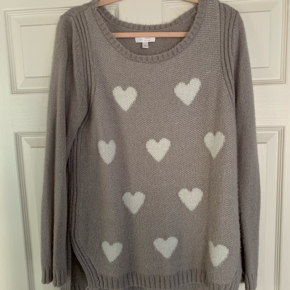 LC Lauren Conrad Heart Sweater